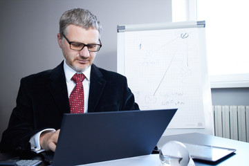 businessman with laptop