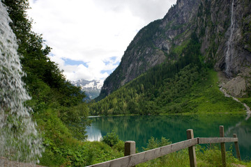Obraz na płótnie Canvas Stillup Speichersee - Zillertal - Alpen