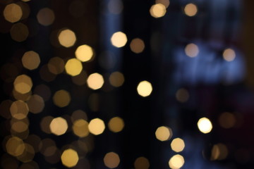 Fototapeta premium Bokeh. Abstract Christmas light background, new year