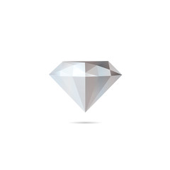 Abstract diamond isolated on a white backgrounds