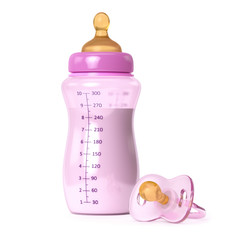 baby bottle and pacifier
