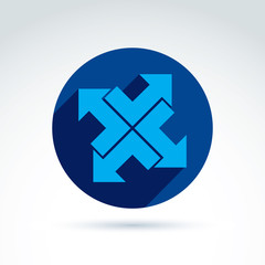 Geometric abstract icon, abstract symbol, vector graphic design