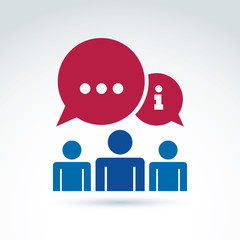 Information exchange theme icon, vector conceptual unusual symbo