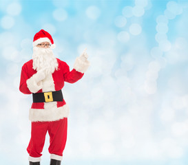 man in costume of santa claus