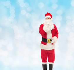 man in costume of santa claus