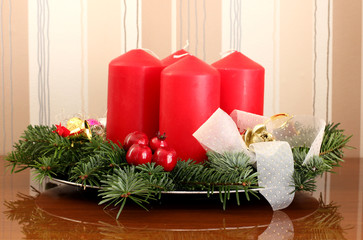 Advent wreath with..