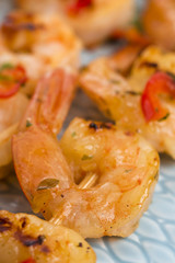 Skewered Tiger Prawns