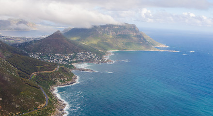 Aerial view of Cape Town