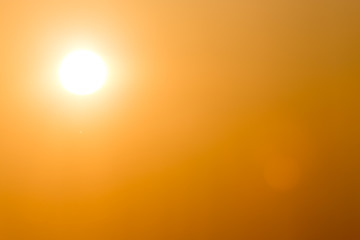 Fototapeta premium sun in the sky at sunset