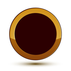 Vector classic emblem isolated on white background. Aristocratic