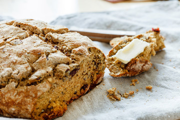 homemade wholegrain bread