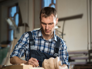 Carpenter at work