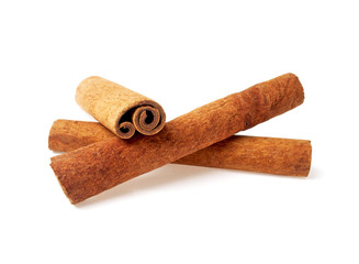 Cinnamon isolated on white background
