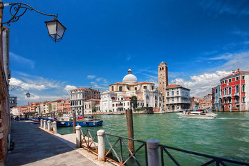 Fototapeta Architektura nad Wielkim Kanałem Wenecja,Włochy. obraz