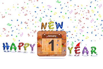 Fototapeta premium Happy New Year 2015.