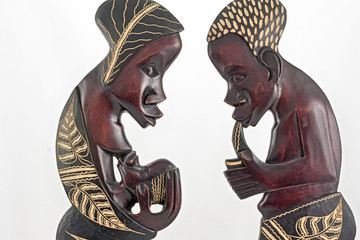 African statuettes
