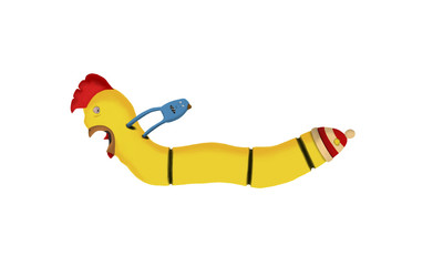 Painted Rooster abstract illustration cartoon