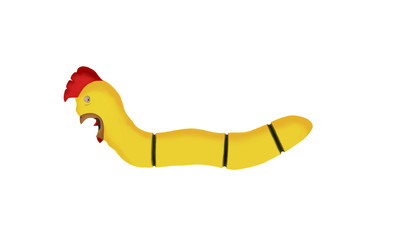 Painted Rooster abstract illustration cartoon