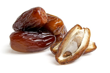 Dates isolated on white background