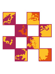 abstrakt design felder quadrat