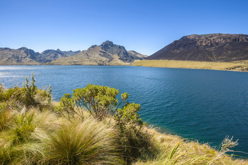 Caricocha in Mojanda lakes, Ecuador
