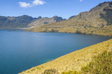 Caricocha in Mojanda lakes, Ecuador