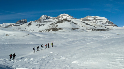 Caminando en la nieve