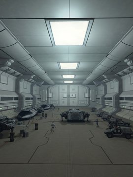 Space Station Hanger Deck