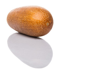 Old cucumber, favorite Asian ingredient for soup over white