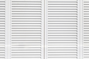 Texture and Background of White window slide shutter