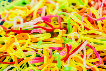 pile of plastic band