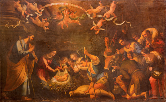 Seville - Adoration of shepherds - church of  Annunciation
