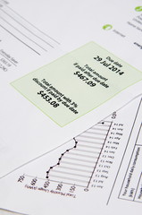 Obraz premium electricity bill