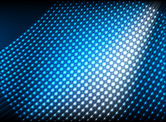 Glitter lighting blue abstract background