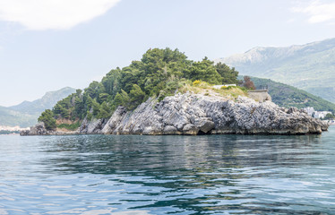Naklejka premium Stony shore of the Adriatic Sea