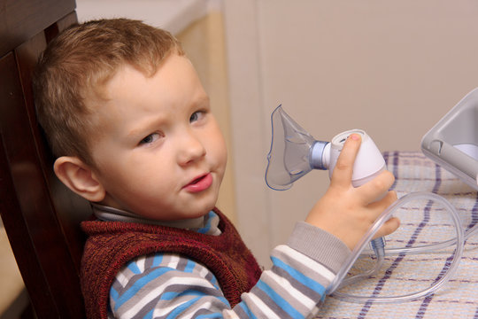 boy and inhaller