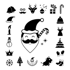 vector christmas  icon set