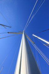 Obraz premium maszt jachtu żaglowego