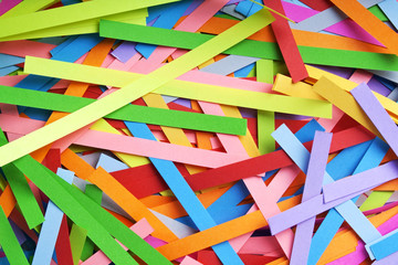 Paper strips in rainbow colors, can use as background