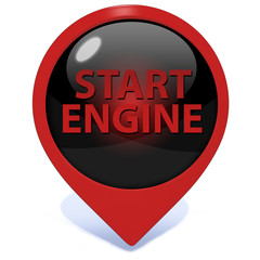 power pointer icon on white background