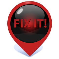 Fix it pointer icon on white background
