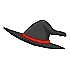 Witch hat isolated illustration