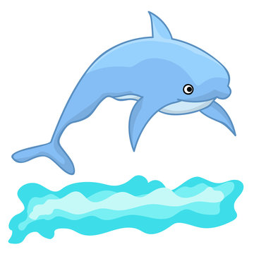 dolphin isolated illustration