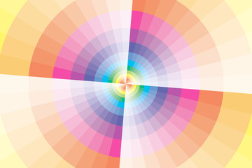 Obraz premium 背景素材壁紙,虹色の円と風車,虹,カラフル,背景,壁紙,販売促進,チラシ,ポスター,アバター,サムネイル,アイコン,プロフィール