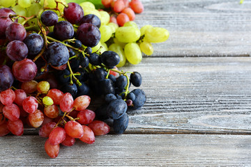 Ripe and fresh grapes