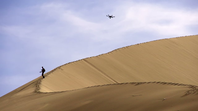 Hexacopter Over the Dunes