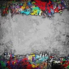 Papier Peint photo Graffiti fond de peinture grunge