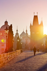 Fototapeta premium Charles bridge, Old town, Prague (UNESCO), Czech republic