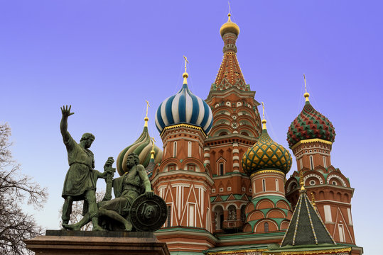 St Basil Cathedral, Moscow, Russia.