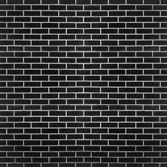 Fototapeta na wymiar black brick wall background